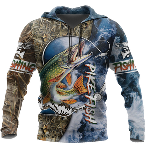 Life Northern Pike Fishing 3D All Over Printed Shirts for Men and Women TR051201 - Amaze Style™-Apparel