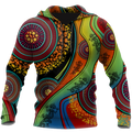 Aboriginal Australia Indigenous Lizard Painting Art shirts for men and women TR2606203S-Apparel-Huyencass-Hoodie-S-Vibe Cosy™