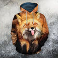 3D All Over Printed Fox Art Shirts and Shorts-Apparel-Phaethon-Hoodie-S-Vibe Cosy™
