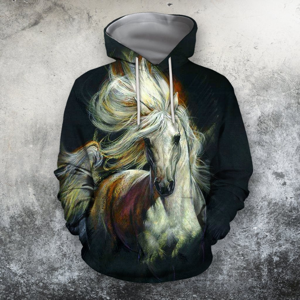 3D All Over Print Beautiful Horse Hoodie-Apparel-NNK-Hoodie-S-Vibe Cosy™