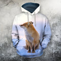 3D All Over Printed Fox Art Shirts and Shorts-Apparel-Phaethon-Hoodie-S-Vibe Cosy™