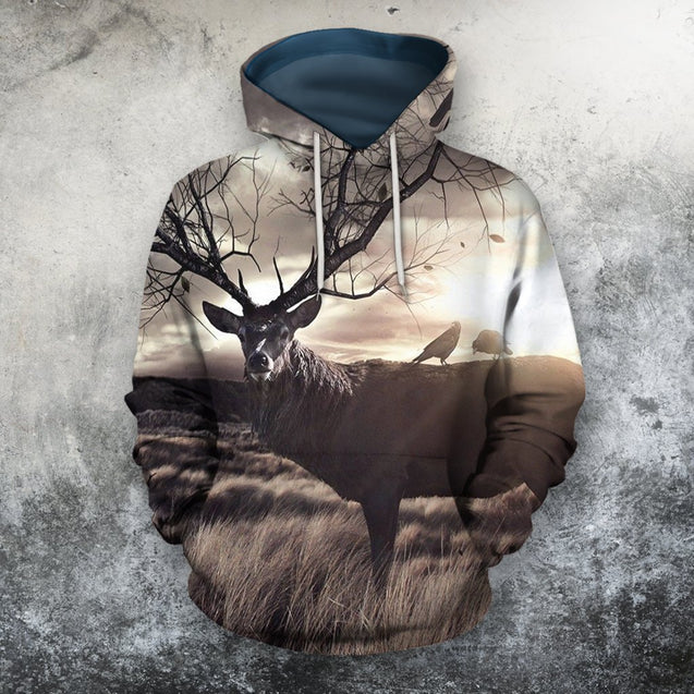 3D All Over Print Wild Of The Deer Hoodie-Apparel-Phaethon-Hoodie-S-Vibe Cosy™