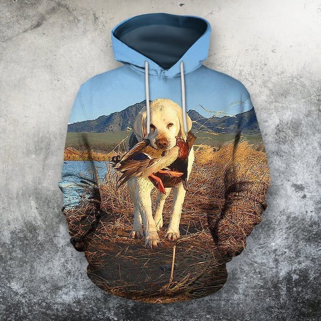 3D All Over Print Hunting Dog Zip Hoodie-Apparel-Phaethon-Hoodie-S-Vibe Cosy™