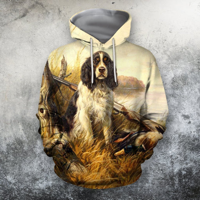 3D All Over Print Hunting Dog Duck Hoodie-Apparel-Phaethon-Hoodie-S-Vibe Cosy™