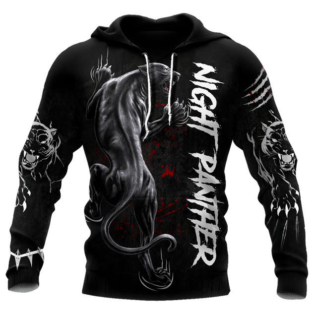 Night Panther 3D All Over Printed Shirt for Men and Women