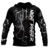 Night Panther 3D All Over Printed Shirt for Men and Women