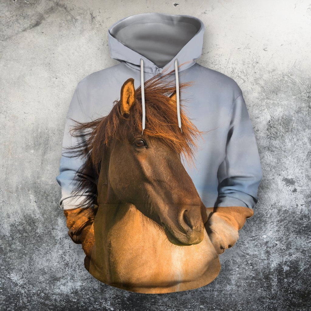 3D All Over Print Animals Horse Hoodie-Apparel-Phaethon-Hoodie-S-Vibe Cosy™