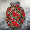 All Over Print Roses And Skulls-Apparel-Phaethon-Hoodie-S-Vibe Cosy™