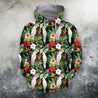 Major Mitchell’s Cockatoo Parrot and Flower Shirt-Apparel-Phaethon-Hoodie-S-Vibe Cosy™