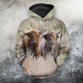 3D All Over Printed Highland Cattle Beautiful Shirts And Shorts-Apparel-Phaethon-Hoodie-S-Vibe Cosy™