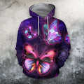 3D All Over Bumble Galaxy Butterfly Hoodie-Apparel-Phaethon-Hoodie-S-Vibe Cosy™