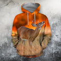3D All Over Print Deer With Sunset Shirts-Apparel-Phaethon-Hoodie-S-Vibe Cosy™