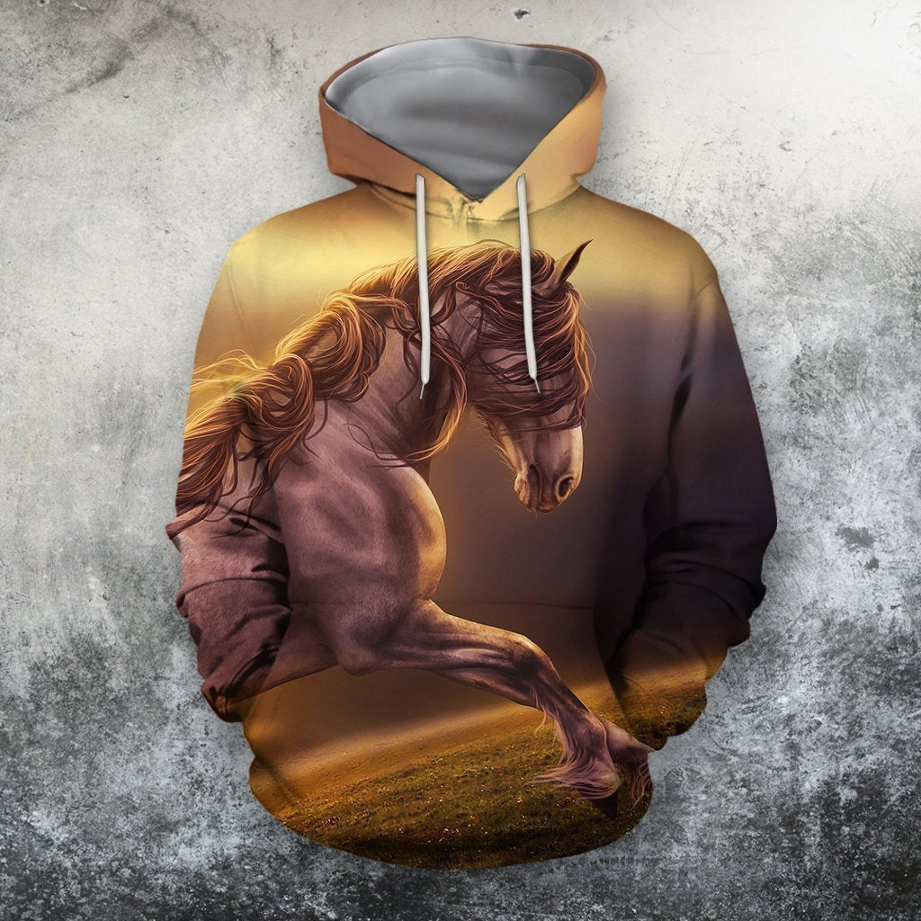 3D All Over Print Animals Horse Hoodie-Apparel-Phaethon-Hoodie-S-Vibe Cosy™