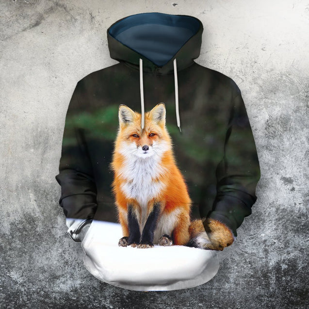 3D All Over Printed Fox Art Shirts and Shorts-Apparel-Phaethon-Hoodie-S-Vibe Cosy™