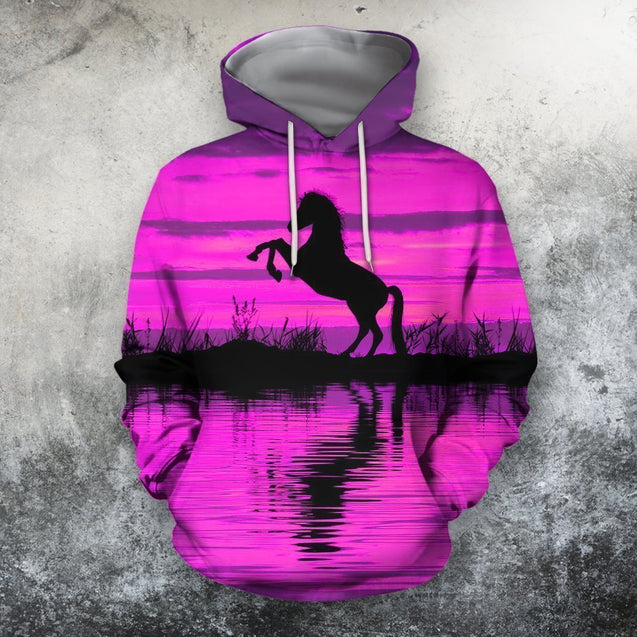 All Over Print Silhouette Hourse-Apparel-Phaethon-Hoodie-S-Vibe Cosy™