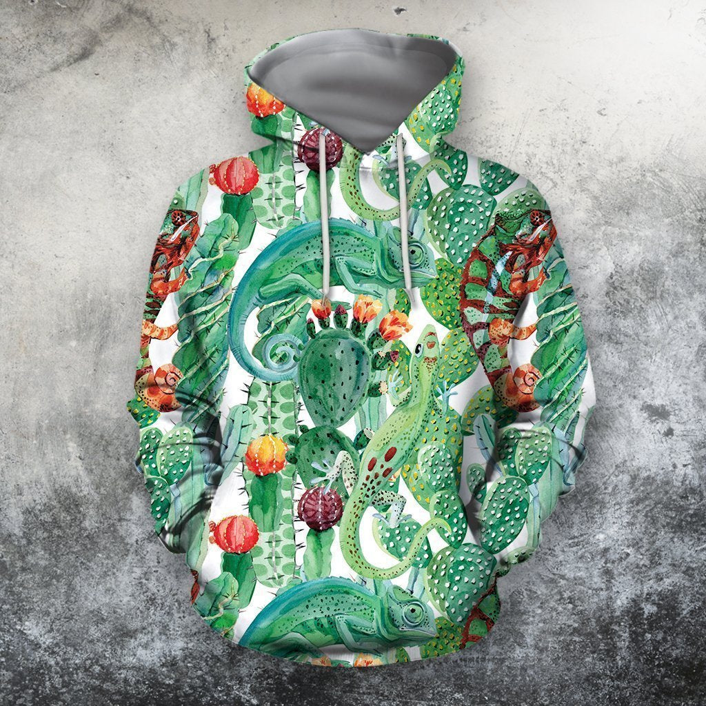 3D All Over Printed Cactus And Gecko Shirts-Apparel-NTH-Hoodie-S-Vibe Cosy™