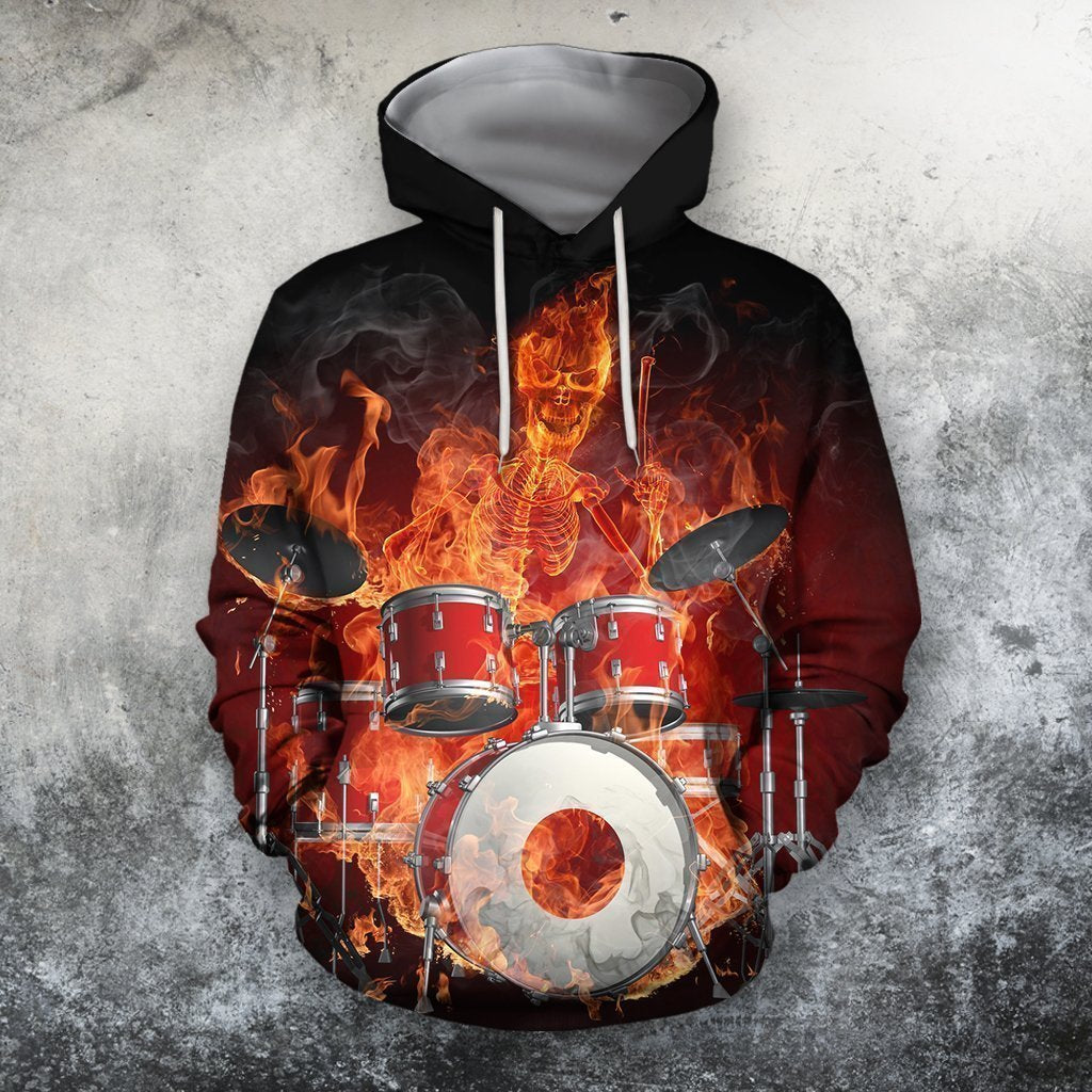 3D All Over Print Drum Shirts HG-Apparel-HG-Hoodie-S-Vibe Cosy™