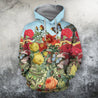 All Over Printing Butterfly Garden Hoodie-Apparel-Phaethon-Hoodie-S-Vibe Cosy™