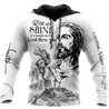 Rooster Rise And Shine Jesus 3D Over Printed Unisex Deluxe Hoodie ML