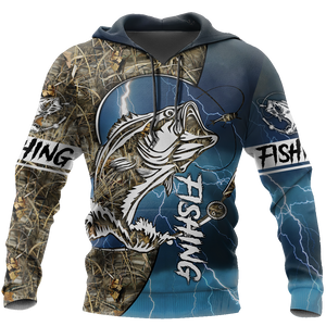 HC Bass fishing Sport - Blue version TR121102 - Amaze Style™-Apparel