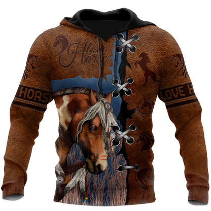 Brown Horse 3D All Over Printed Shirts TR1606201S-Apparel-TA-Hoodie-S-Vibe Cosy™