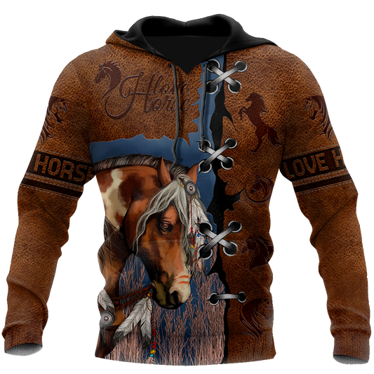 Brown Horse 3D All Over Printed Shirts TR1606201S-Apparel-TA-Hoodie-S-Vibe Cosy™