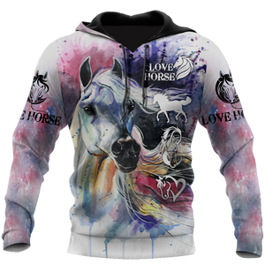 Beautiful Horse 3D All Over Printed Hoodie For Men And Women TR1411204