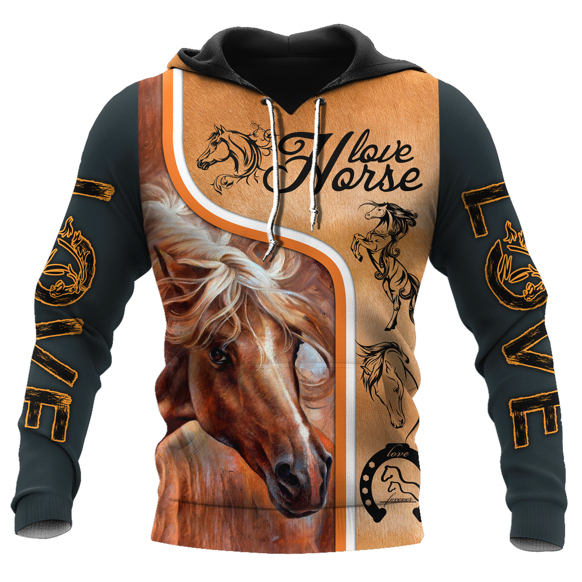 Love Horse 3D All Over Printed Unisex Shirts Pi112037