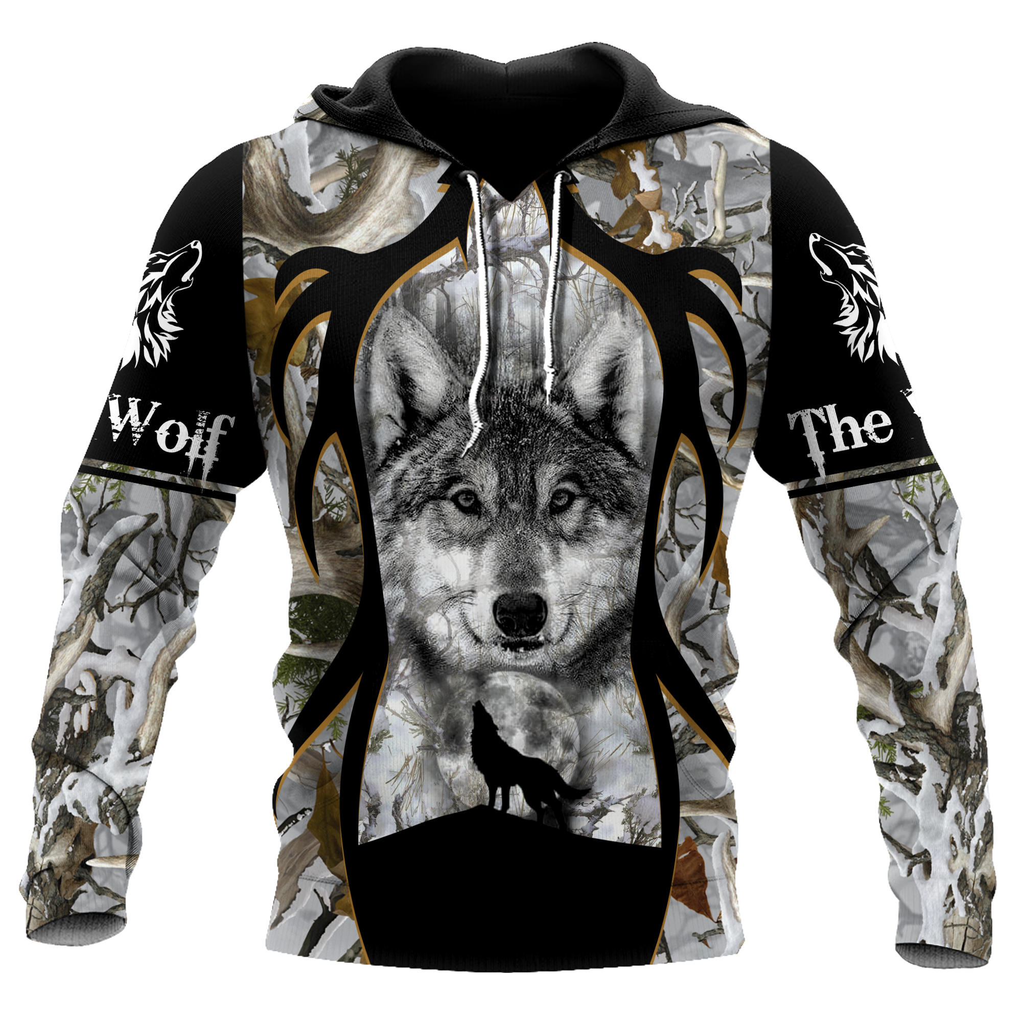 Wolf 3D All Over Print Hoodie T Shirt For Men and Women Pi02102002