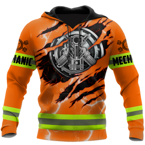 All Over Printed Mechanic Hoodie For Men and Women TRST1610202