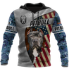 3D America Pit Bull Terrier Unisex Shirts