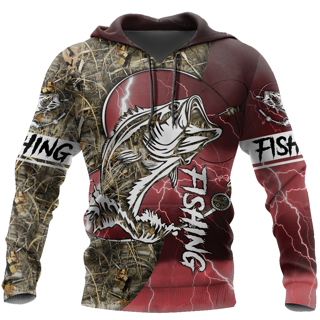 HC Bass fishing Sport - Red version TR121101 - Amaze Style™-Apparel