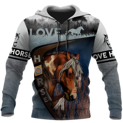 Love Horse 3D All Over Printed Shirts TR2704200-Apparel-TA-Hoodie-S-Vibe Cosy™