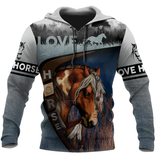 Love Horse 3D All Over Printed Shirts TR2704200-Apparel-TA-Hoodie-S-Vibe Cosy™