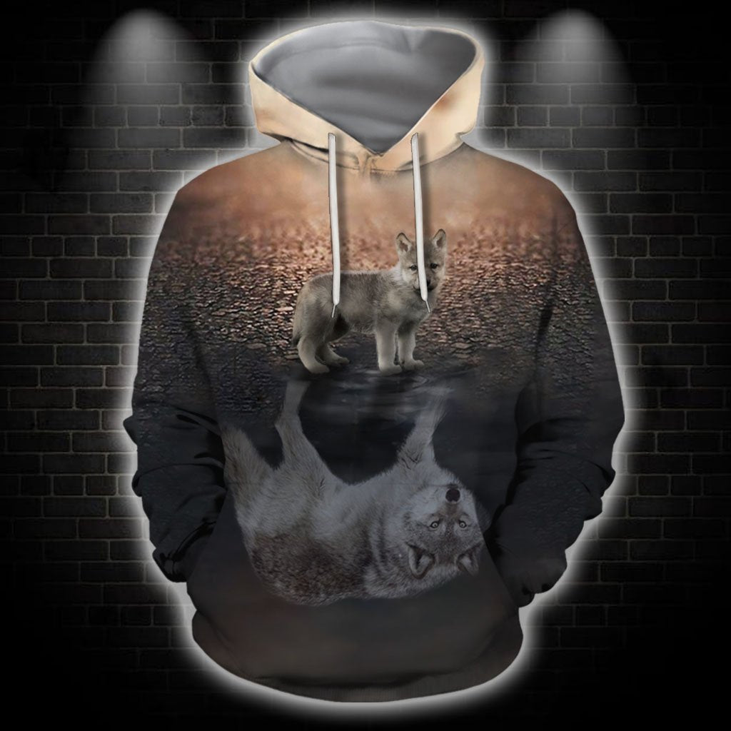 3D All Over Print Cute Wolf Hoodie-Apparel-HD09-Hoodie-S-Vibe Cosy™