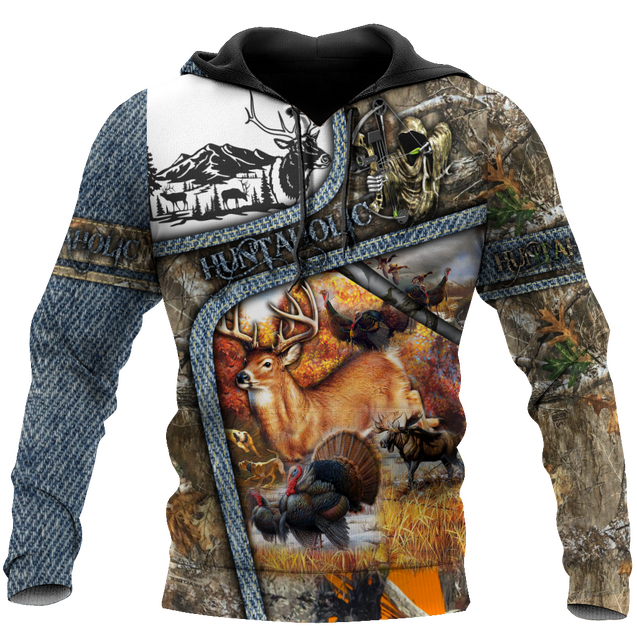 Huntaholic 3D Over Printed Unisex Deluxe Hoodie