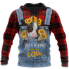 Farmer Style Cow Sunflower 3D All Over Print  Hoodie TR0909203