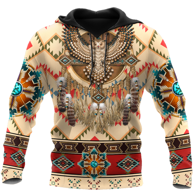 Native American Pattern Dreamcatcher 3D All Over Printed Shirts For Men