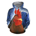 3D All Over Printed Chickens art Shirts-Apparel-6teenth World-Hoodie-S-Vibe Cosy™
