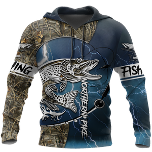 HC Northern Pike Fishing Shirts for Men and Women - Blue TR201102 - Amaze Style™-Apparel