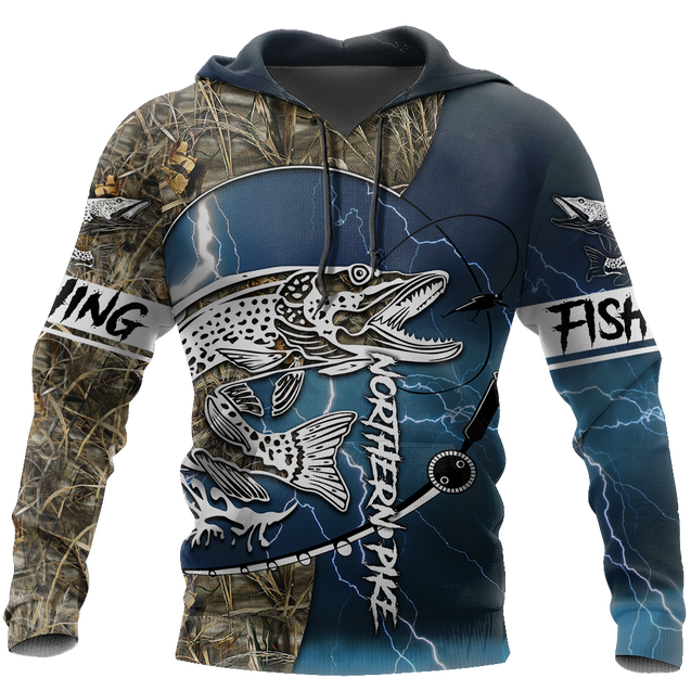 HC Northern Pike Fishing Shirts for Men and Women - Blue TR201102 - Amaze Style™-Apparel