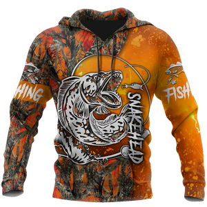 Snakehead Fishing Orange camo Women's Men's clothing TR2604203 - Amaze Style™-Apparel