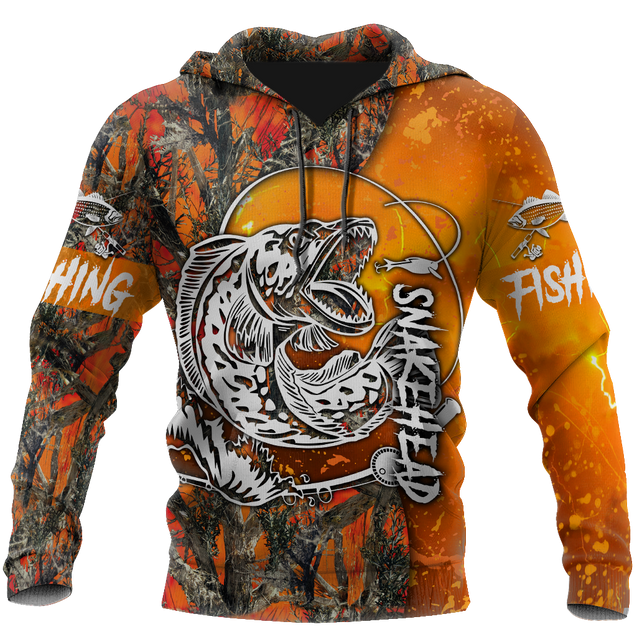 Snakehead Fishing Orange camo Women's Men's clothing TR2604203 - Amaze Style™-Apparel