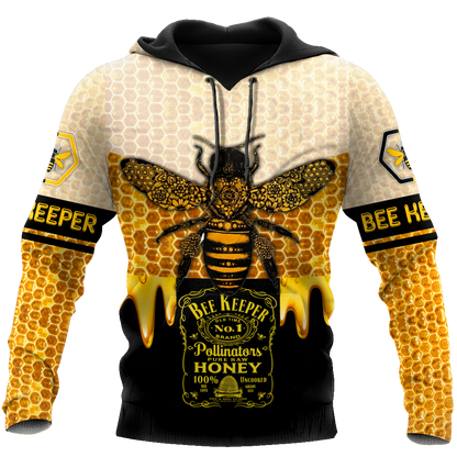 Bee Keeper All Over Printed Hoodie For Men And Women MEI