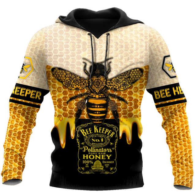 Bee Keeper All Over Printed Hoodie For Men And Women MEI