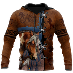 Brown Horse 3D All Over Printed Shirts TR1606201S-Apparel-TA-Hoodie-S-Vibe Cosy™