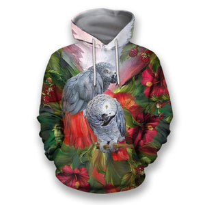 All Over Printed Parrots Shirts H397-Apparel-HbArts-Hoodies-S-Vibe Cosy™