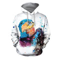 3D All Over Printed Otter T-shirt Hoodie-Apparel-HP Arts-Hoodie-S-Vibe Cosy™