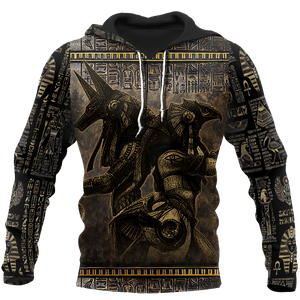 Anubis Ancient Egypt 3D All Over Printed Hoodie Clothes JJ120301-Apparel-MP-Hoodie-S-Vibe Cosy™