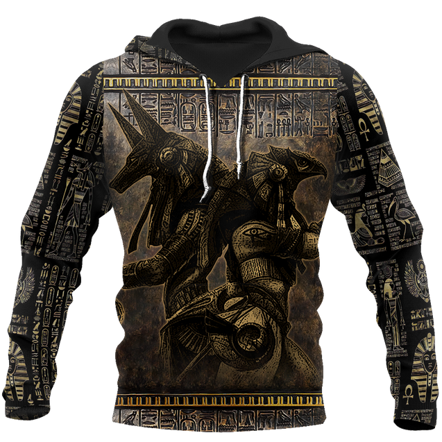 Anubis Ancient Egypt 3D All Over Printed Hoodie Clothes JJ120301-Apparel-MP-Hoodie-S-Vibe Cosy™